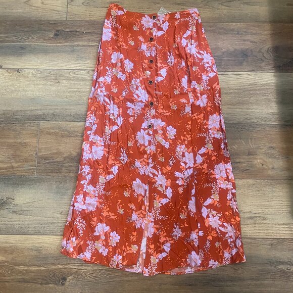 NWT Free People Metro Love Midi Skirt Size 0 - Picture 1 of 6